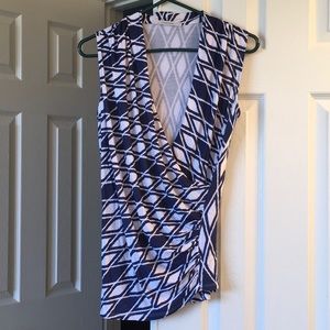 41 HAWTHORN - Montgomery Cross Wrap in Navy & White